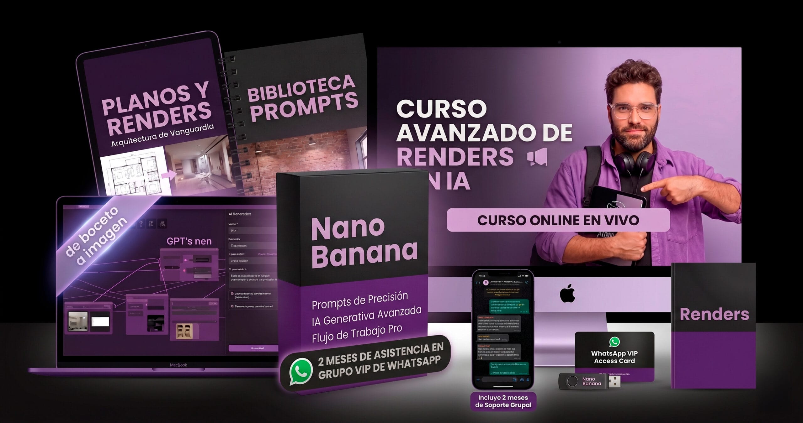 poster curso en vivo inscripción